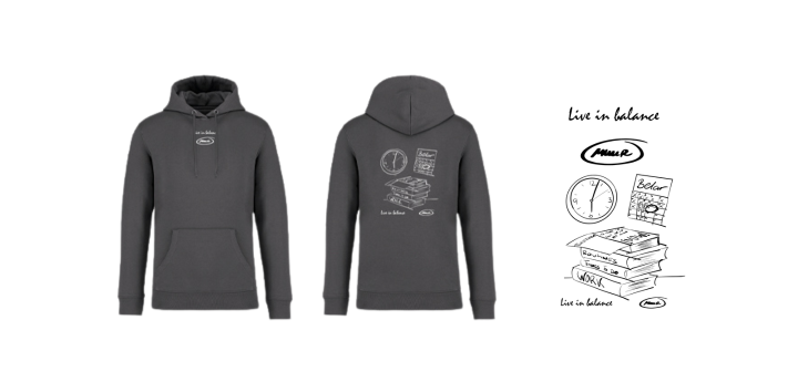 Sudadera con capucha -  Live in balance